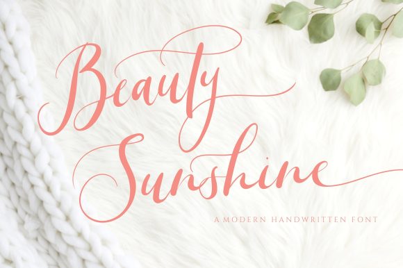 Beauty Sunshine: A Light Handwritten Font for Web Design Elegance