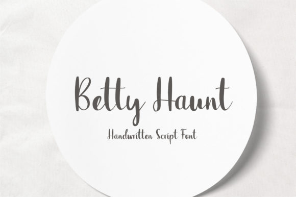 Betty Haunt: A Friendly Handwritten Font for Crafters
