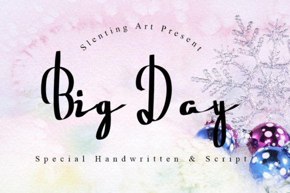 Big Day: A Light Handwritten Font That Elevates Brand Design
