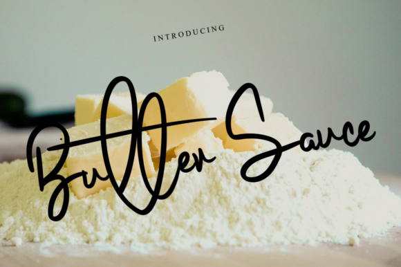 Butter Sauce: A Romantic Handwritten Font for Editorial Design