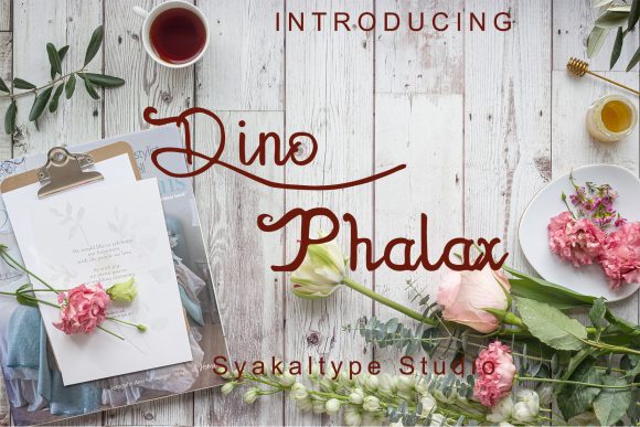 Dhino Phalax: A Handwritten Script Font for Modern Web Design
