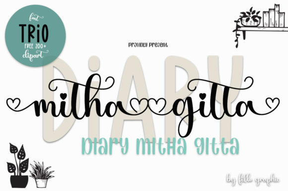 Diary Mithagitta: A Romantic Script Font for Modern Web Design