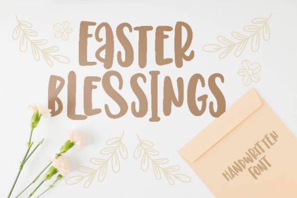 Easter Blessings: A Joyful Display Font for Branding
