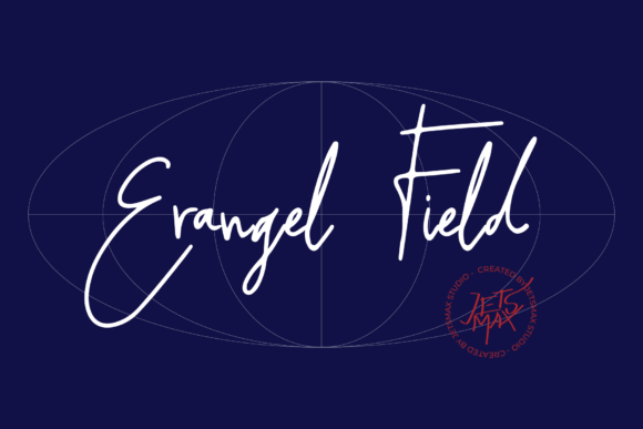 Erangel Field: A Handwritten Font for Web Design