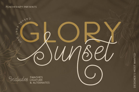 Glory Sunset: A Premium Script Font for Your Brand
