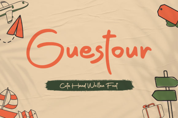 Guestour: A Sweet Handwritten Font for Web Design Projects