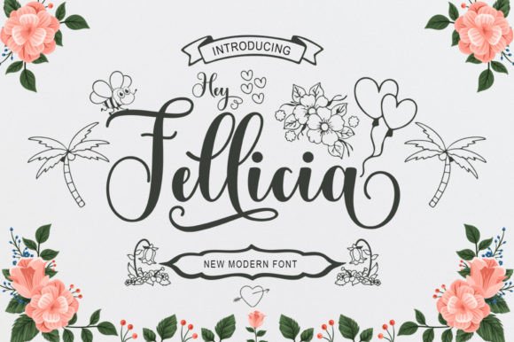 Hey Fellicia: A Whimsical Script Font for Editorial Design