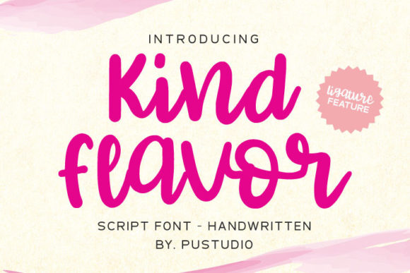 Kind Flavor: A Timeless Script Font for Editorial Design