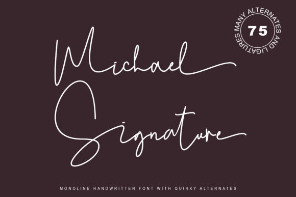 Michael Signature: A Thoughtful Script Font for Editorial Elegance