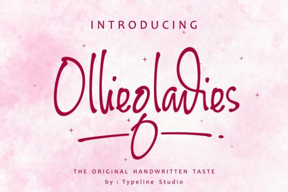 Olliegladies: A Quirky Handwritten Font for Campaigns