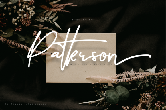 Patterson: A Playful Script Font for Modern Editorial Design