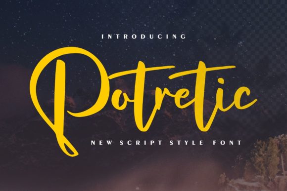 Potretic: A Refined Script Font for Your Brand