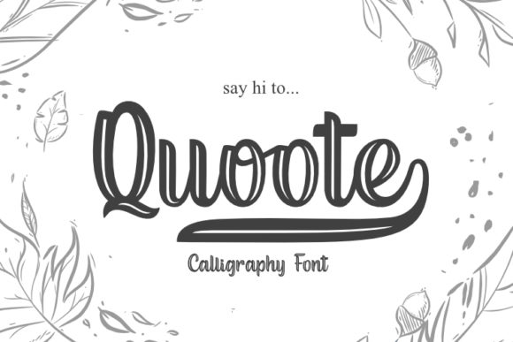 Quoote: A Handwritten Font That Elevates Campaign Visuals with Personality