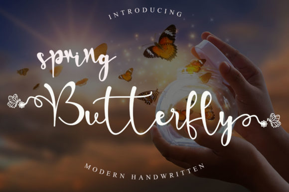 Spring Butterfly: A Modern Handwritten Font for Editors
