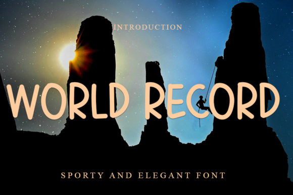 World Record: A Clean Handwritten Font for Editorial Design